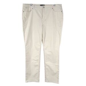Talbots Flawless Five Pocket Corduroy Pants Size 16 Ivory Cream NWT PT-2663
